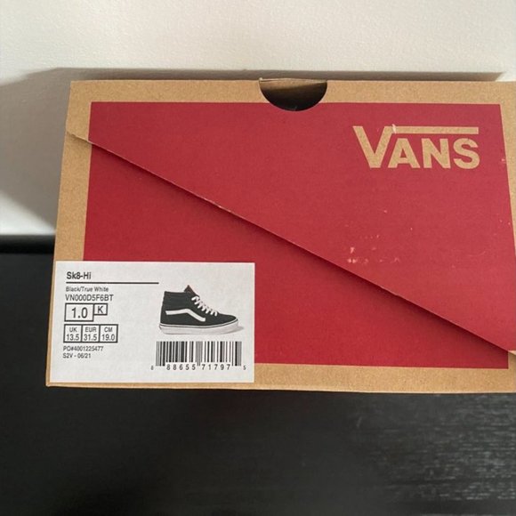 Vans Sk8-Hi Skate Shoe - Little Kid / Big Kid - Black - Picture 10 of 10